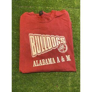 Alabama A&M Bulldogs shirt mens 3XL red white vintage football HBCU 1990s H